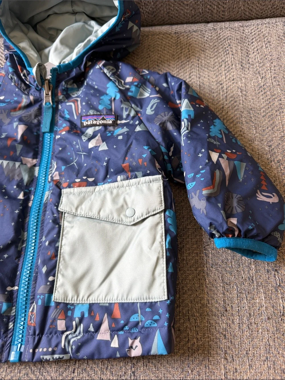 Patagonia Puff-Ball Reversible Jacket - Baby Boy Size: 6-12M